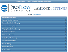 Tablet Screenshot of camlock-fittings.com